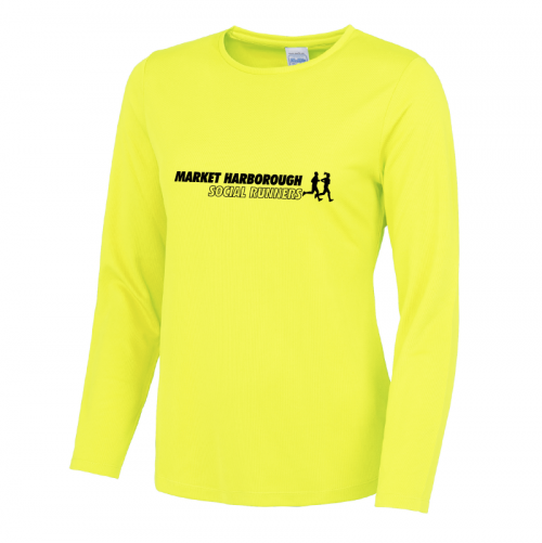 Market Harborough Social Runners Long Sleeve Ladies Fit T-Shirt